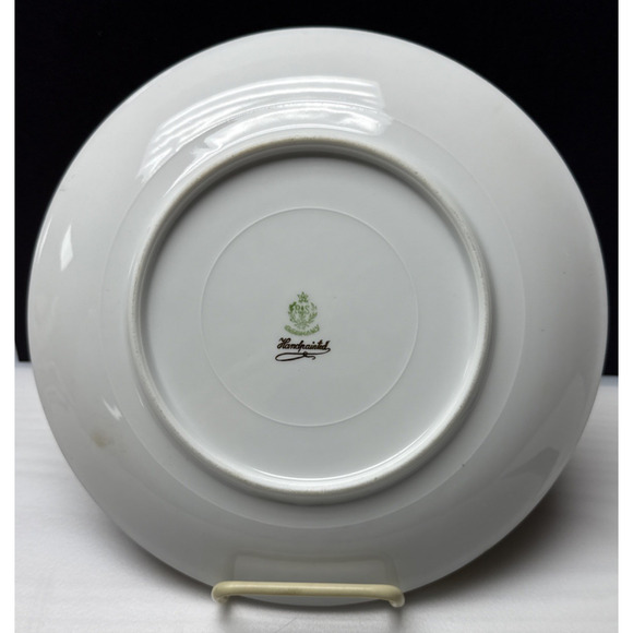 Old RS Prussia Germany Hand Painted Cabinet Plate Gold Floral Signed - Picture 9 of 15